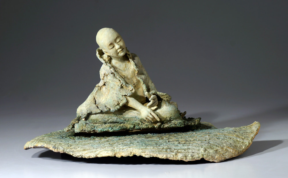 tenyoh ceramic little buddha float on water